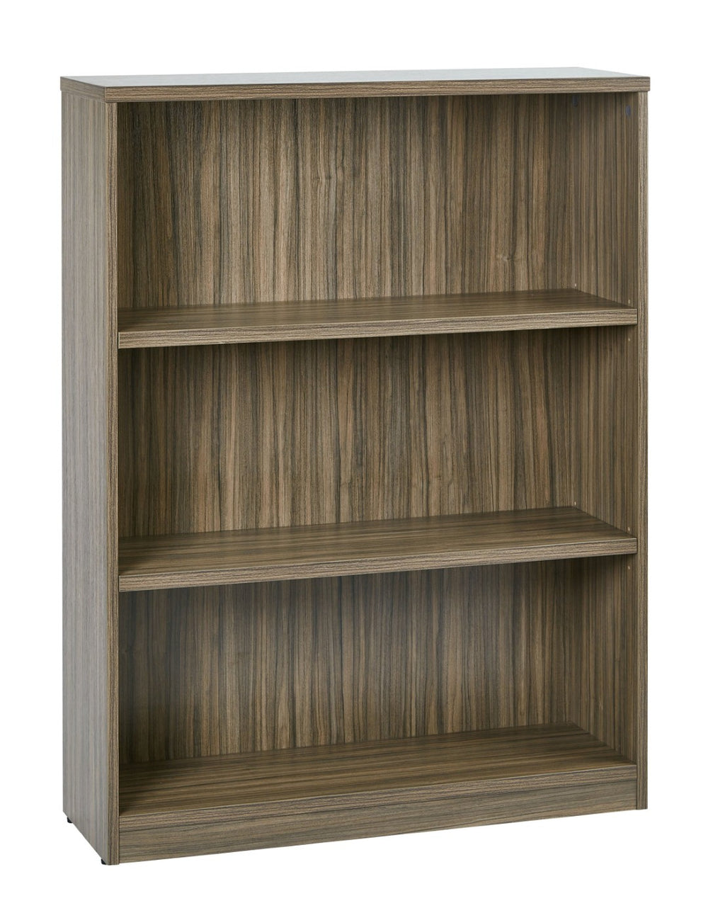 OSP Home Furnishings 36wx12dx48h Adjustable 3-shelf Bookcase Laminate Particleboard Office Storage Unit LBC361248-URB