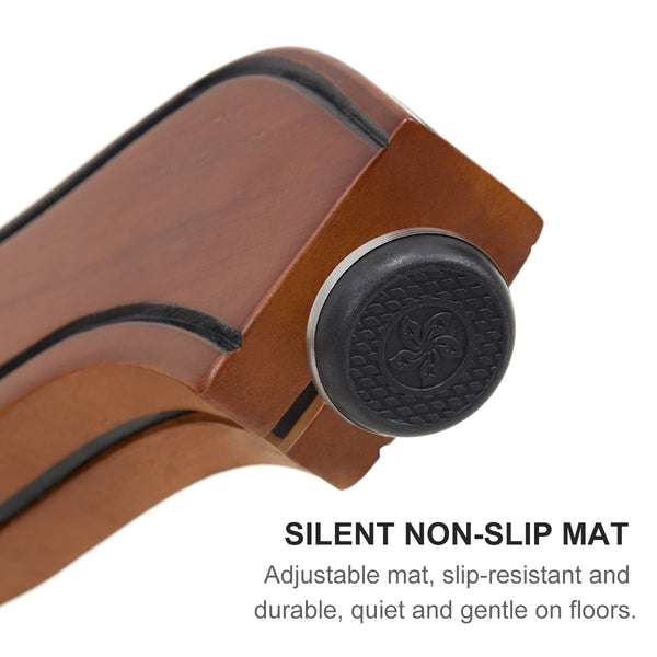 English Elm Counter Cow Top Leather Wooden Bar Stool with Back, 360° Swivel, Adjustable Height, Blue Finish W2195P331499