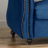 Christopher Knight Home® - Noble House - - Classic 3-Seater Velvet Sofa In Navy Blue, Offering Timeless Elegance And Luxurious Comfort For Your Living Space, Featuring Plush Upholstery For Ultimate Relaxation And Stylish Entertaining