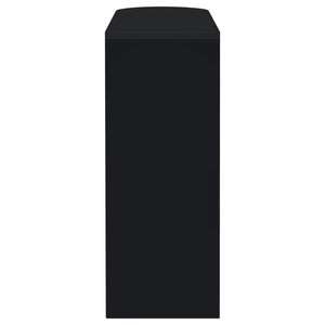 English Elm Karinna Sleek Black High-Gloss 2-Tier Bar Table with Glass Shelf Modern Storage & Display Accent B062P331041