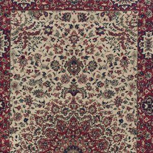 HomeRoots 6' Blue Oriental Round Rug - Elegant Design, Durable & Stain-Resistant for High-Traffic Spaces 8' Runner 576004