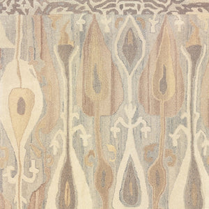 Homeroots 4' Gray Wool Abstract Hand Tufted Area Rug - Elevate Your Space With Stylish Neutral Elegance 5' X 8' Wool 576027