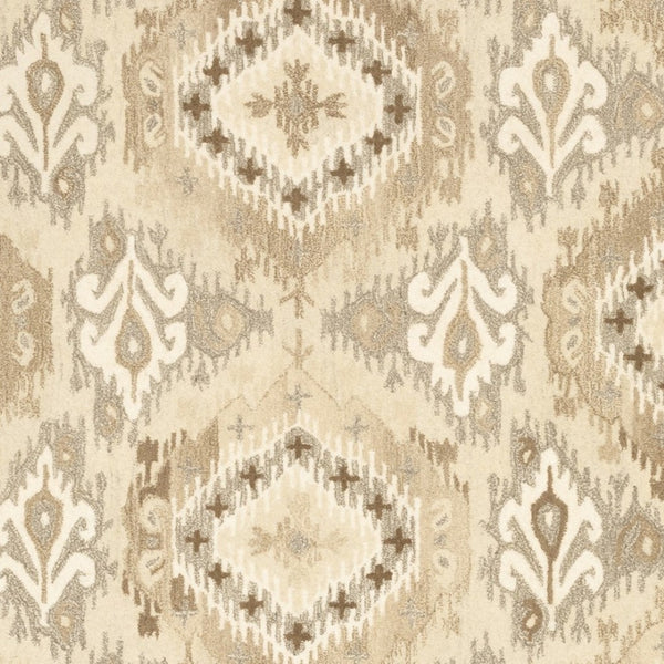 Homeroots 4' Abstract Beige And Ivory Hand-tufted Wool Area Rug - Stylish Design For Cozy Home Décor 5' X 8' Wool 576029