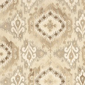 Homeroots 4' Abstract Beige And Ivory Hand-tufted Wool Area Rug - Stylish Design For Cozy Home Décor 5' X 8' Wool 576029