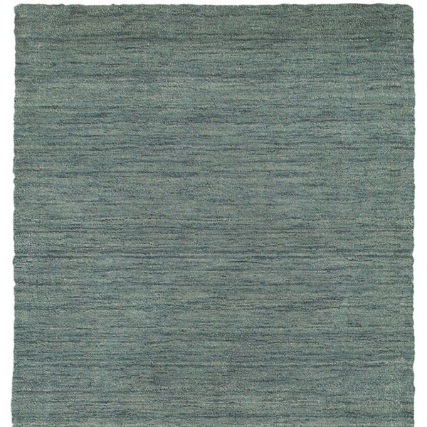 Homeroots 5' Navy Blue Wool Hand Tufted Area Rug - Elevate Your Space With Style, Comfort, And Versatility! 8' Runner Wool 576030