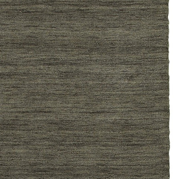 Homeroots 5' Navy Blue Wool Hand Tufted Area Rug - Elevate Your Space With Style, Comfort, And Versatility! 8' Runner Wool 576031