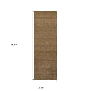 Homeroots 5' Navy Blue Wool Hand Tufted Area Rug - Elevate Your Space With Style, Comfort, And Versatility! 8' Runner Wool 576033