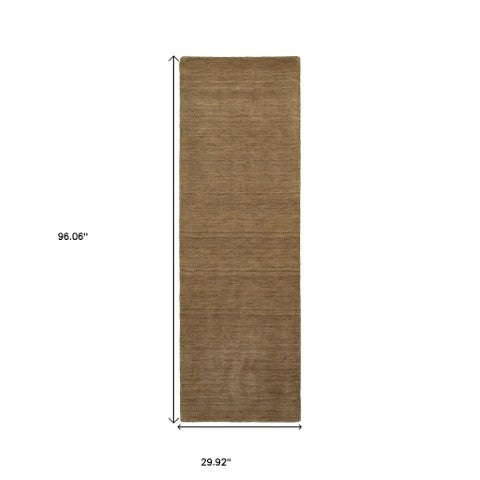 Homeroots 5' Navy Blue Wool Hand Tufted Area Rug - Elevate Your Space With Style, Comfort, And Versatility! 8' Runner Wool 576033