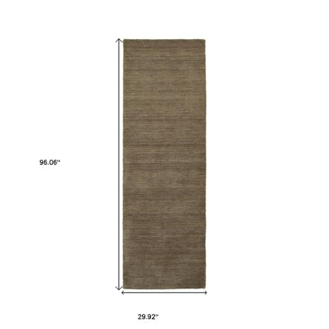 Homeroots 5' Navy Blue Wool Hand Tufted Area Rug - Elevate Your Space With Style, Comfort, And Versatility! 8' Runner Wool 576034