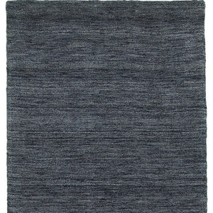 Homeroots 5' Navy Blue Wool Hand Tufted Area Rug - Elevate Your Space With Style, Comfort, And Versatility! 8' Runner Wool 576035