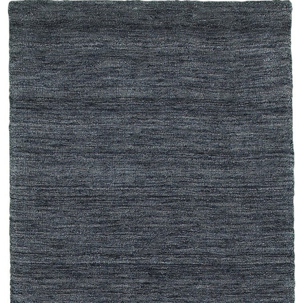 Homeroots 5' Navy Blue Wool Hand Tufted Area Rug - Elevate Your Space With Style, Comfort, And Versatility! 8' Runner Wool 576035