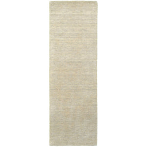 HomeRoots 5' Navy Blue Wool Hand-Tufted Area Rug - Luxurious Softness and Timeless Elegance for Any Room 8' Runner 576036