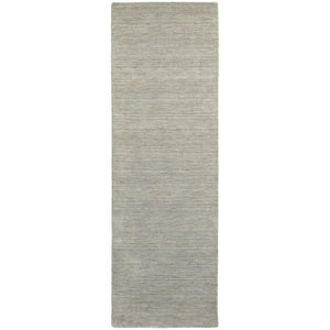 HomeRoots 5' Navy Blue Wool Hand-Tufted Area Rug - Luxurious Softness and Timeless Elegance for Any Room 8' Runner 576037