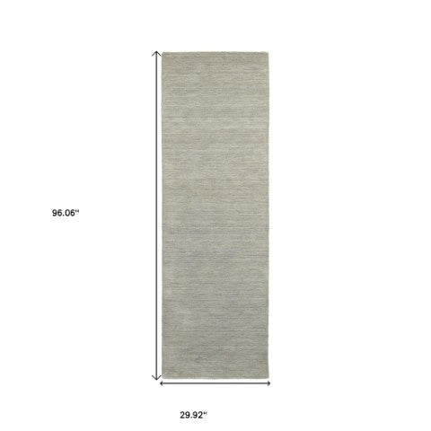 Homeroots 5' Navy Blue Wool Hand Tufted Area Rug - Elevate Your Space With Style, Comfort, And Versatility! 8' Runner Wool 576037