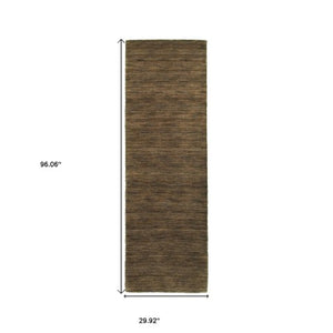 Homeroots 5' Navy Blue Wool Hand Tufted Area Rug - Elevate Your Space With Style, Comfort, And Versatility! 8' Runner Wool 576038