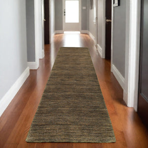 Homeroots 5' Navy Blue Wool Hand Tufted Area Rug - Elevate Your Space With Style, Comfort, And Versatility! 8' Runner Wool 576038