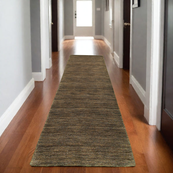 Homeroots 5' Navy Blue Wool Hand Tufted Area Rug - Elevate Your Space With Style, Comfort, And Versatility! 8' Runner Wool 576038