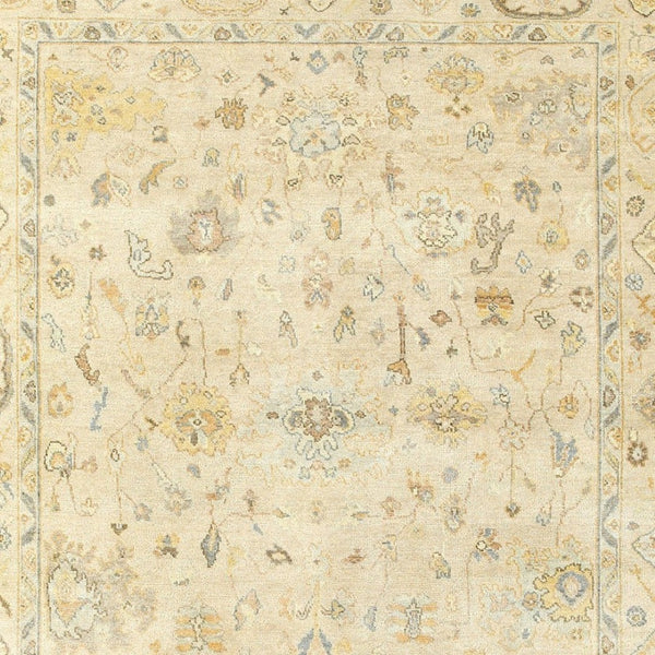 HomeRoots 6' Hand-Knotted Beige and Gray Wool Oriental Area Rug – Timeless Elegance for Any Room Decor 8' X 10' 576040