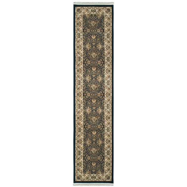 HomeRoots 4' Ivory Oriental Area Rug with Fringe – Timeless Elegance and Durability for Every Room in Your Home 10' Runner 576053