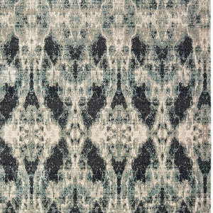 Homeroots 4' Enhance Your Space With A Stylish Gray Abstract Area Rug – Stain Resistant & Soft Texture! 8' X 11' Polypropylene 576071