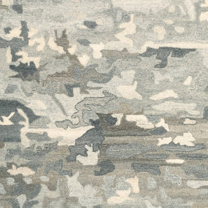 Homeroots 4' Elevate Your Home With A Soft Gray Wool Abstract Hand Tufted Area Rug For Timeless Style 5' X 8' Wool 576072