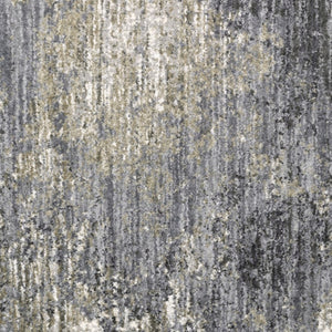 Homeroots 4' Cozy Gray Abstract Shag Area Rug - Soft, Stain-resistant Design Perfect For Modern Homes 4' X 6' Polyester 576076