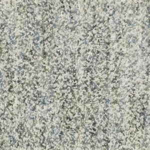 Homeroots 5' Light Blue Abstract Shag Area Rug With Fringe - Soft, Stain-resistant, Perfect For Homes With Kids! 8' Runner Polypropylene 576084