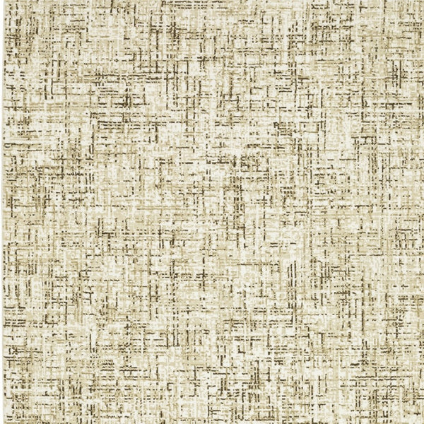 Homeroots 3' Ivory Abstract Area Rug - Elegant Stain-resistant Design For Cozy Living Spaces And Homes 8' X 11' Polypropylene,Polyester 576093
