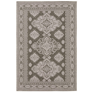 Homeroots 10' Blue Medallion Area Rug - Stylish, Stain-resistant Design For Living Spaces And Kids' Rooms 8' X 11' Polyester 576105