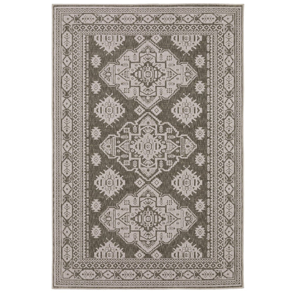 Homeroots 10' Blue Medallion Area Rug - Stylish, Stain-resistant Design For Living Spaces And Kids' Rooms 8' X 11' Polyester 576105
