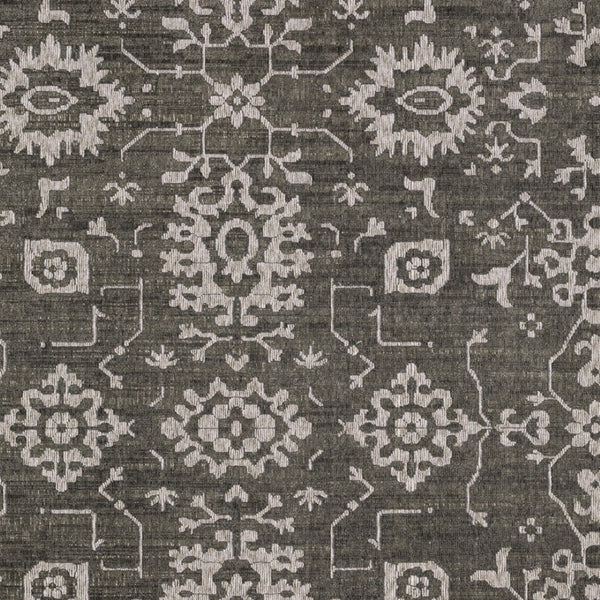 Homeroots 5' Elegant Ivory Oriental Area Rug – Stain Resistant, Perfect For Homes With Kids And Pets, 5x8 8' X 11' Polyester 576106