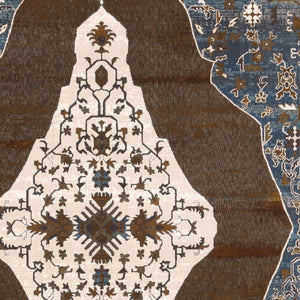 Homeroots 4' Gray Medallion Area Rug – Stain-resistant, Soft Texture, Perfect For Kids & Pets, Stylish Decor 8' X 11' Polyester 576110