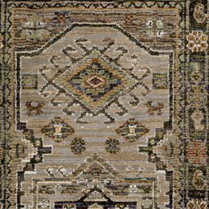 Homeroots 2' Stunning Blue Tribal Area Rug - Stain Resistant, Perfect For Kids And Pets, Adds Warmth To Any Space 8' Runner Polypropylene 576126