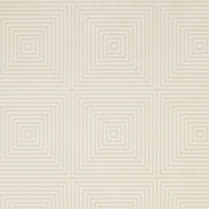 Homeroots 3' Stylish Ivory Geometric Power Loom Area Rug - Perfect For Homes With Kids And Pets, Stain Resistant 8' X 11' Polypropylene,Polyester 576133