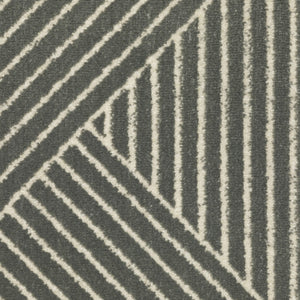 Homeroots 3' Gray Geometric Area Rug - Stylish, Stain-resistant Design For Modern Homes And Cozy Spaces 8' X 11' Polypropylene,Polyester 576137