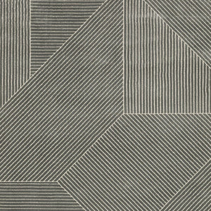 HomeRoots 3' Gray and Ivory Geometric Area Rug - Modern, Durable Design Perfect for High-Traffic Spaces 8' X 11' 576137