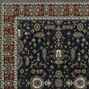 Homeroots 10' Red Oriental Area Rug With Fringe - Stain Resistant, Stylish Design For Living Spaces & Pets 7' X 10' Polyester 576148