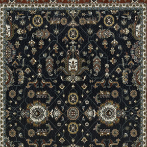 Homeroots 10' Red Oriental Area Rug With Fringe - Stain Resistant, Stylish Design For Living Spaces & Pets 8' X 11' Polyester 576149