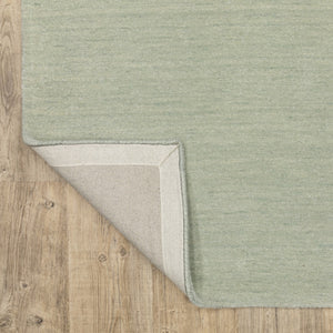 Homeroots 5' Teal Wool Hand Tufted Area Rug - Elevate Your Space With Style, Warmth, And Versatility Today! 8' X 10' Wool 576152