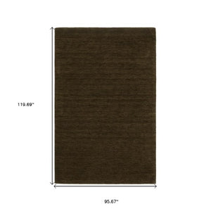 Homeroots 5' Teal Wool Hand Tufted Area Rug - Elevate Your Space With Style, Warmth, And Versatility Today! 8' X 10' Wool 576153