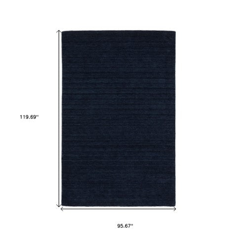 Homeroots 5' Teal Wool Hand Tufted Area Rug - Elevate Your Space With Style, Warmth, And Versatility Today! 8' X 10' Wool 576155