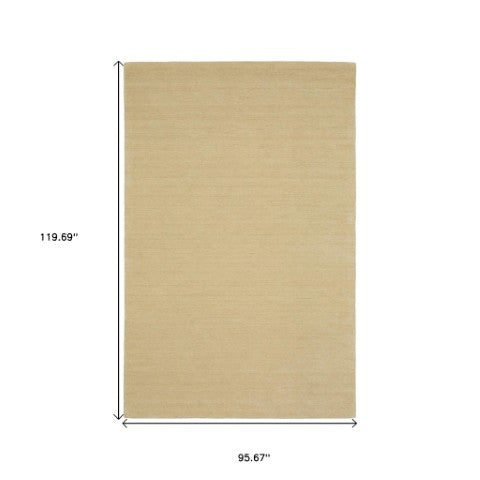 Homeroots 5' Teal Wool Hand Tufted Area Rug - Elevate Your Space With Style, Warmth, And Versatility Today! 8' X 10' Wool 576158