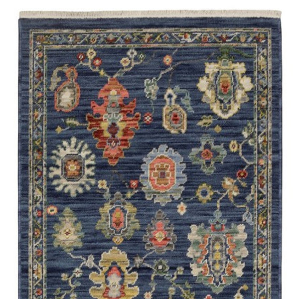 Homeroots 2' Yellow Oriental Area Rug With Fringe - Timeless Design For Cozy Home Decor And Warmth 12' Runner Wool Blend 576168