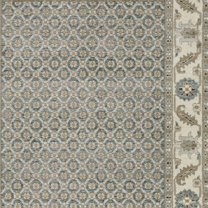 Homeroots 2' Blue Oriental Area Rug – Elegant Power Loom Design, Stain Resistant, Perfect For Pet-friendly Spaces 5' X 7' Polypropylene 576178