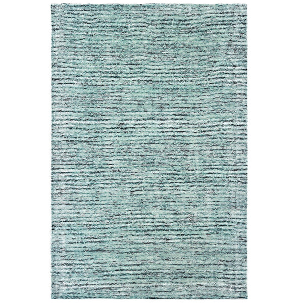 Homeroots 5' Hand Tufted Area Rug In Blue And Teal - Enhance Your Space With Comfort And Style Today! 8' X 10' Wool Blend 576185