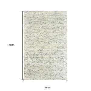 Homeroots 5' Hand Tufted Area Rug In Blue And Teal - Enhance Your Space With Comfort And Style Today! 8' X 10' Wool Blend 576186