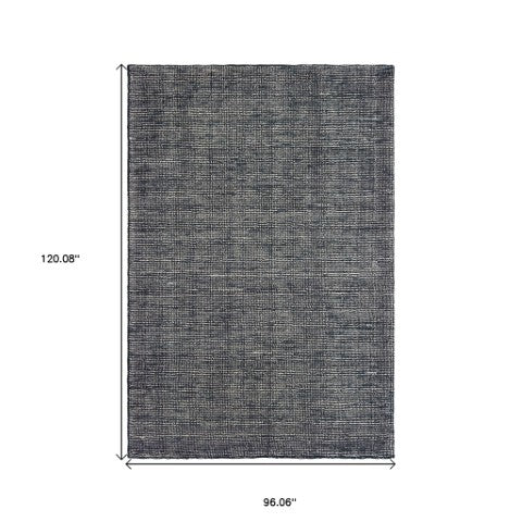 Homeroots 5' Hand Tufted Area Rug In Blue And Teal - Enhance Your Space With Comfort And Style Today! 8' X 10' Wool Blend 576188