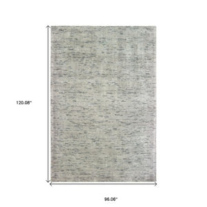 Homeroots 5' Hand Tufted Area Rug In Blue And Teal - Enhance Your Space With Comfort And Style Today! 8' X 10' Wool Blend 576189