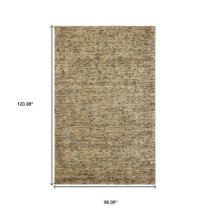 Homeroots 5' Hand Tufted Area Rug In Blue And Teal - Enhance Your Space With Comfort And Style Today! 8' X 10' Wool Blend 576190