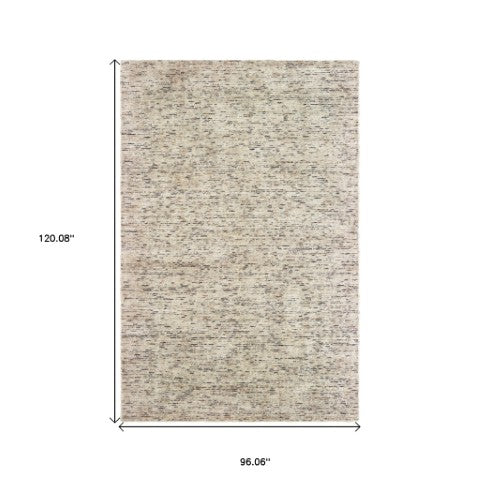 Homeroots 5' Hand Tufted Area Rug In Blue And Teal - Enhance Your Space With Comfort And Style Today! 8' X 10' Wool Blend 576192